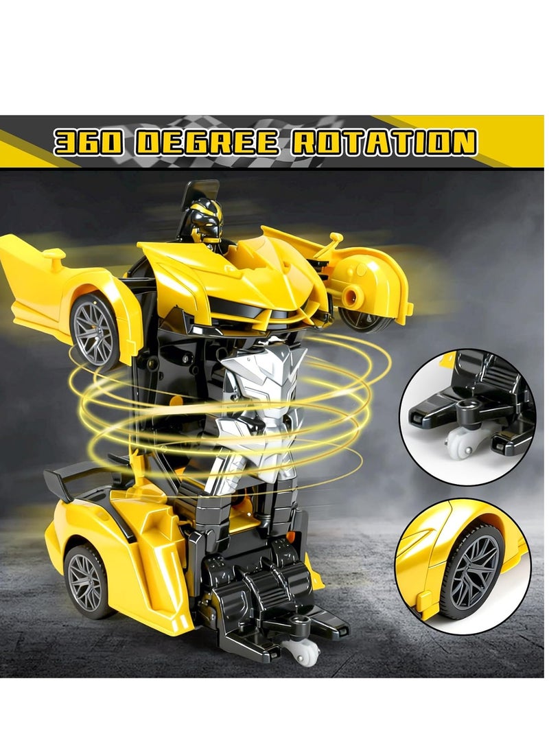 YelaJoy Deformation Robot Car Toys for Children ,360 Degree Rotating Drifting, 2.4Ghz & 1:18 ScaleRemote Control Transforming Robot Cars for Kids - Image 2